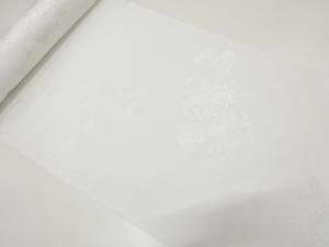 アンティーク　巻物に菊模様織り出し　長襦袢地反物